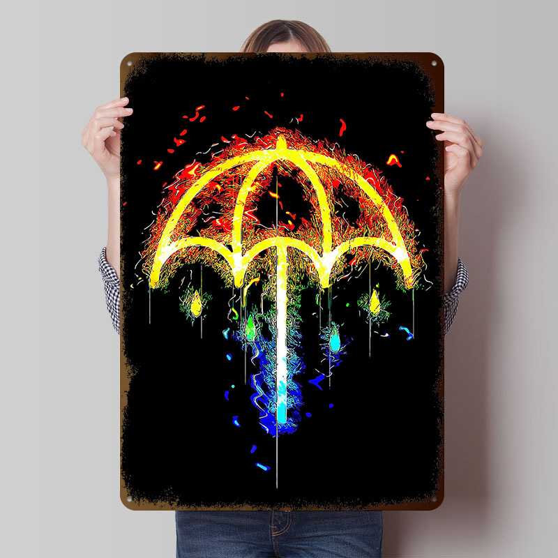 Retro Gaming Desk - Bmth Music Tinplate Posters Customizable Wall