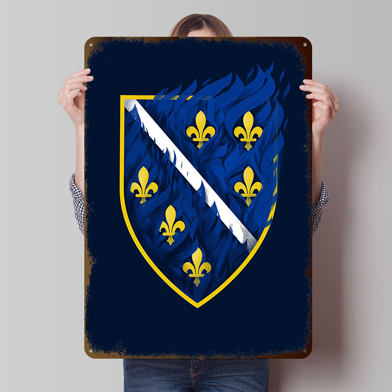 Retro Gaming Desk - Bosnia Printed Poster Customized Wall Art