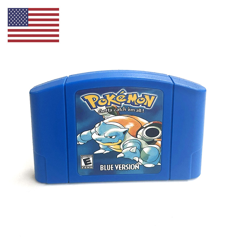 Retro Gaming Room - USA NTSC Version English Pokemon Blue