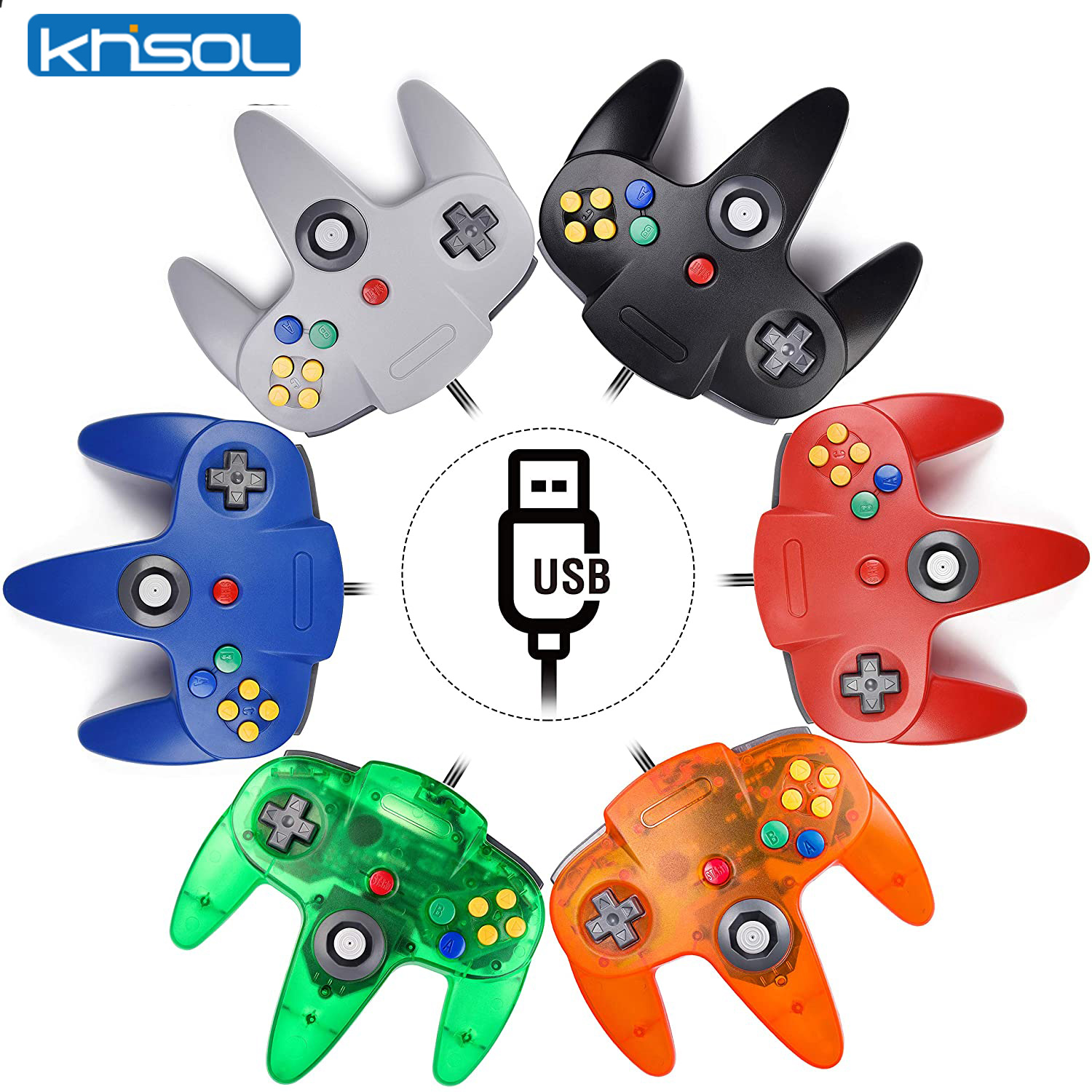 Retro Gaming Mac - N64 Controller Classic USB Wired Remote