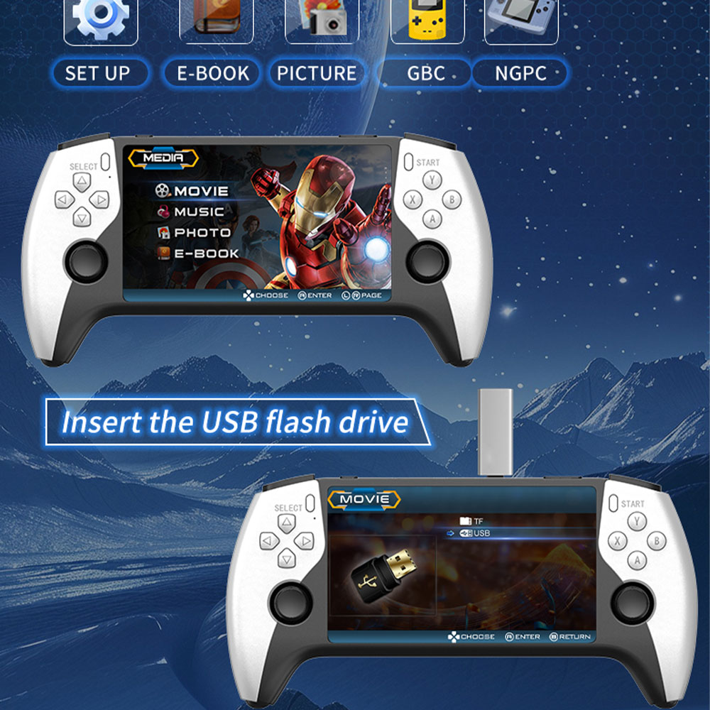 2026 New SF3500 5 Inch Handhel - Retro Gaming Handheld 2026 ulasan dan harga