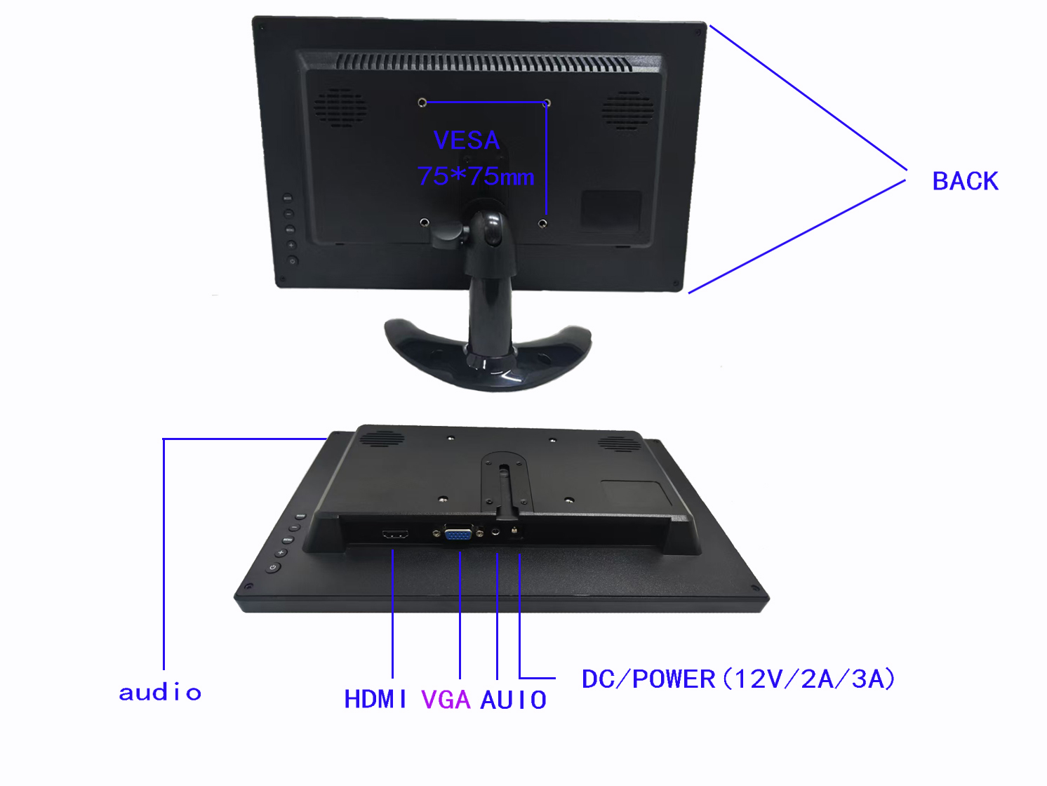 11.6 Inch TFT LCD Monitor With - Retro Gaming Monitor ulasan dan harga