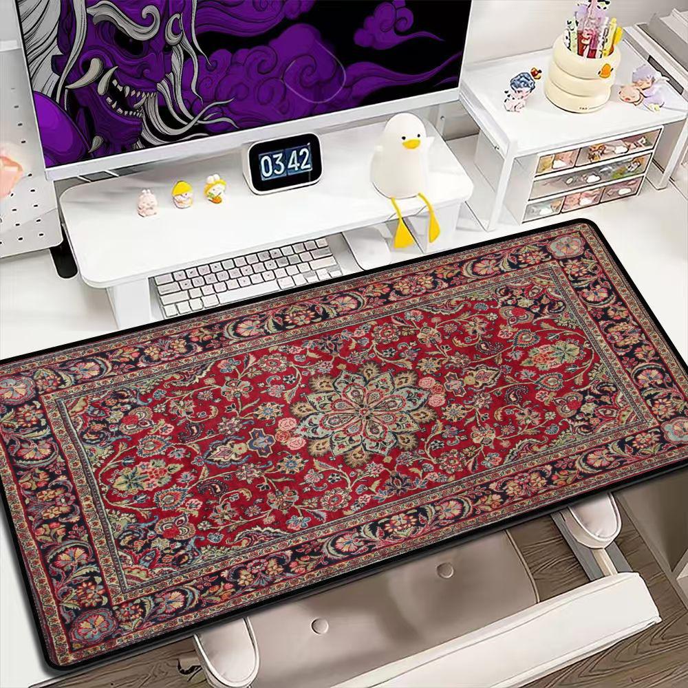 Vintage Persian Rug Pattern La - Retro Gaming Desk ulasan dan harga