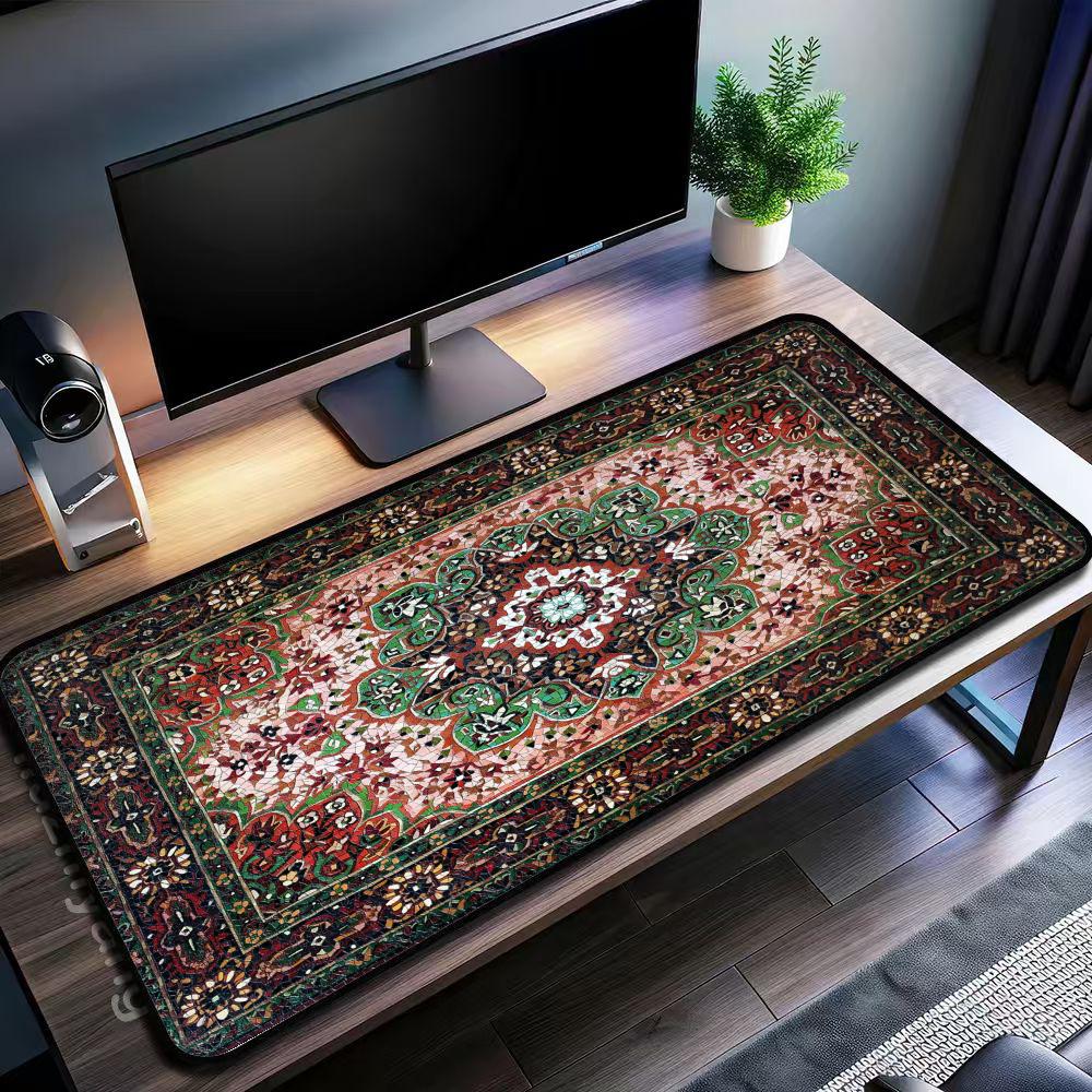 Vintage Persian Rug Pattern La - Retro Gaming Desk ulasan dan harga