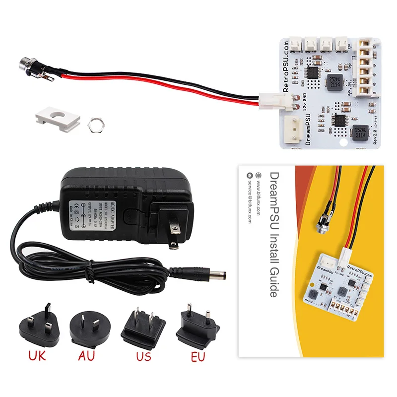 DC DreamPSU Rev2.0 12V Replace - Retro Gaming Upscaler ulasan dan harga