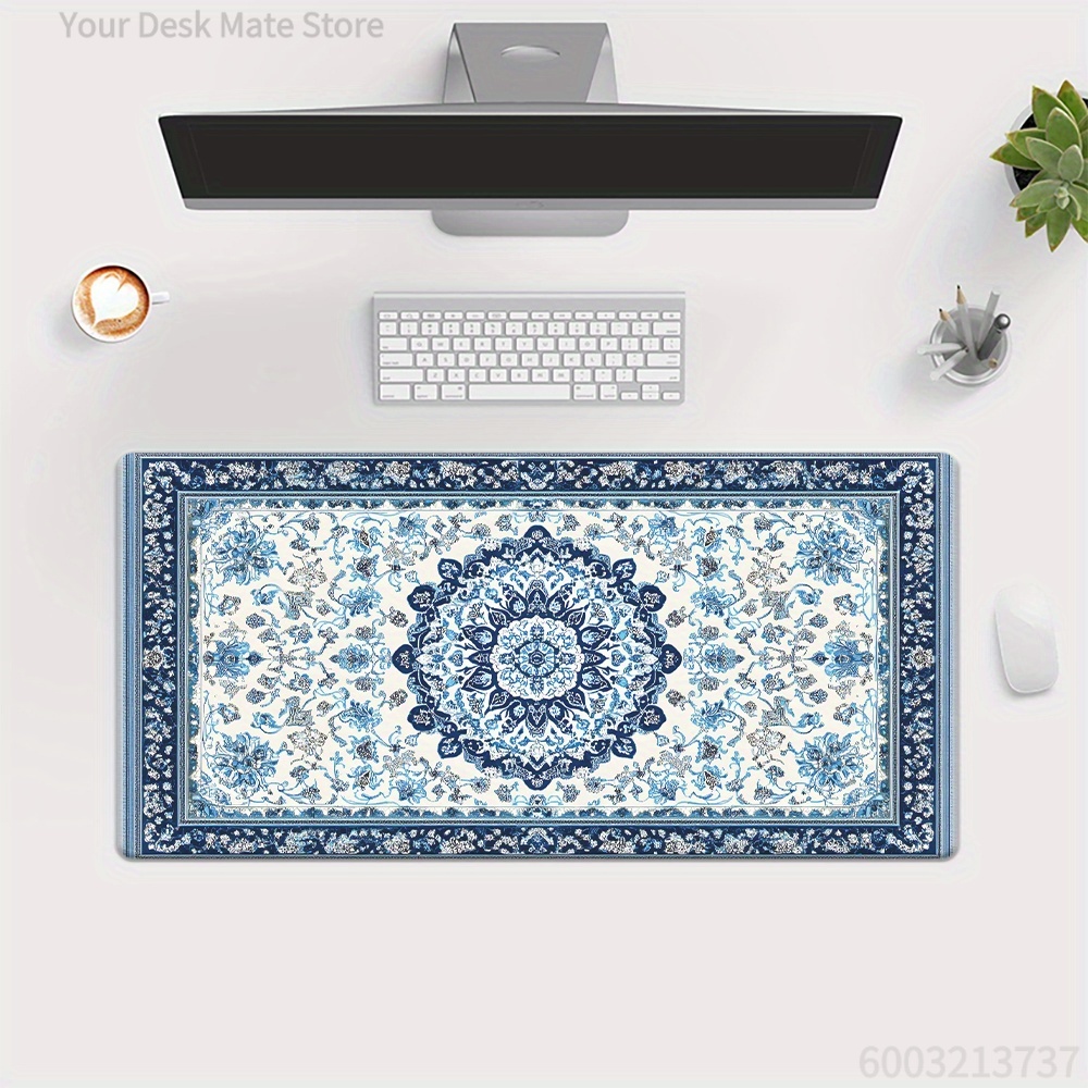 Retro blue Persian  mouse pad  - Retro Gaming Desk ulasan dan harga