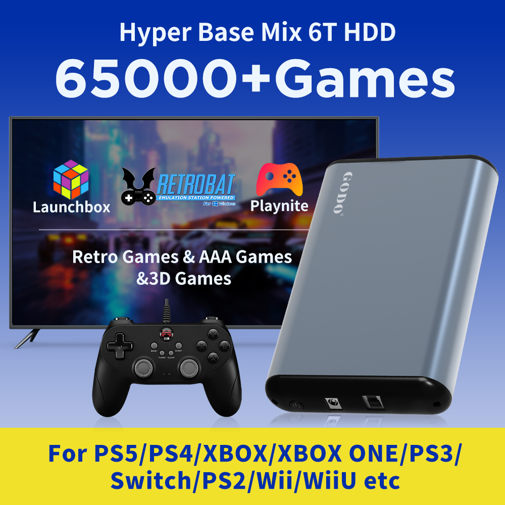 JMachen 6TB Portable Gaming HD - Retro Gaming Xbox ulasan dan harga