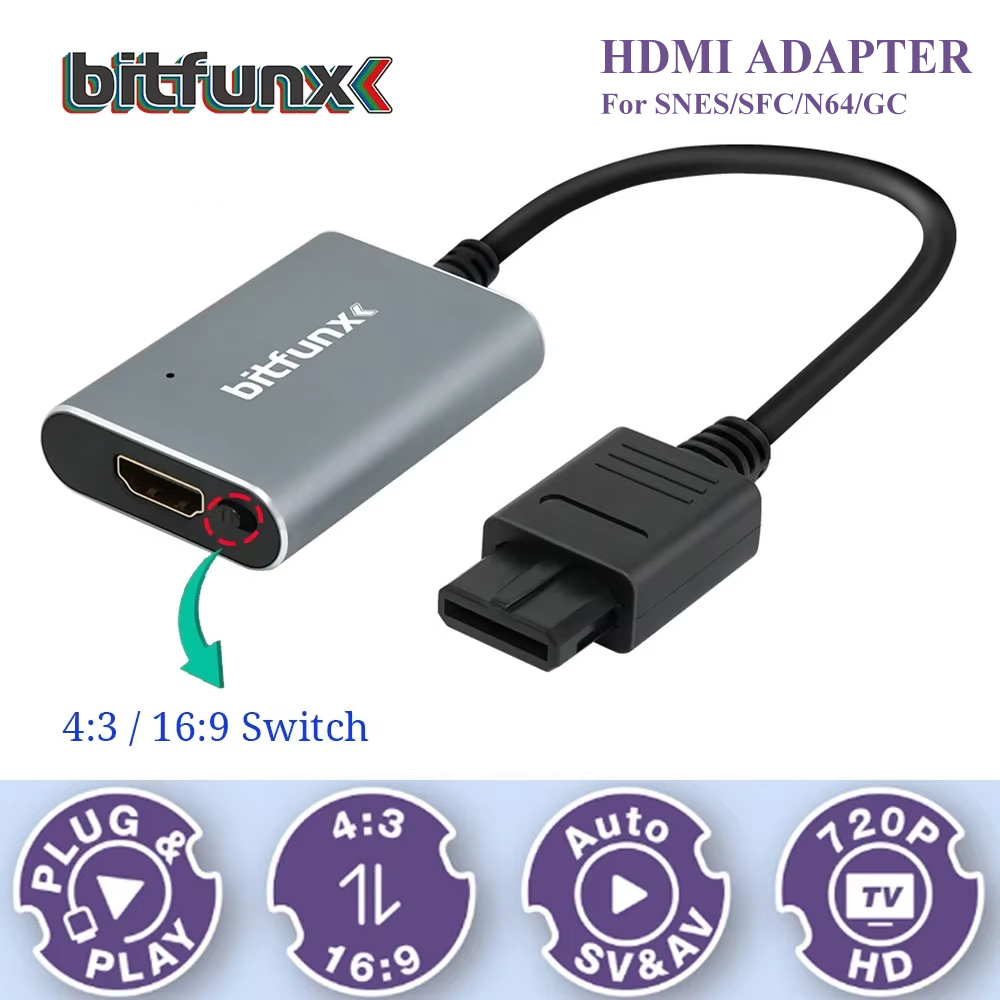 Bitfunx 720P Svideo / AV To HD - Retro Gaming Upscaler ulasan dan harga