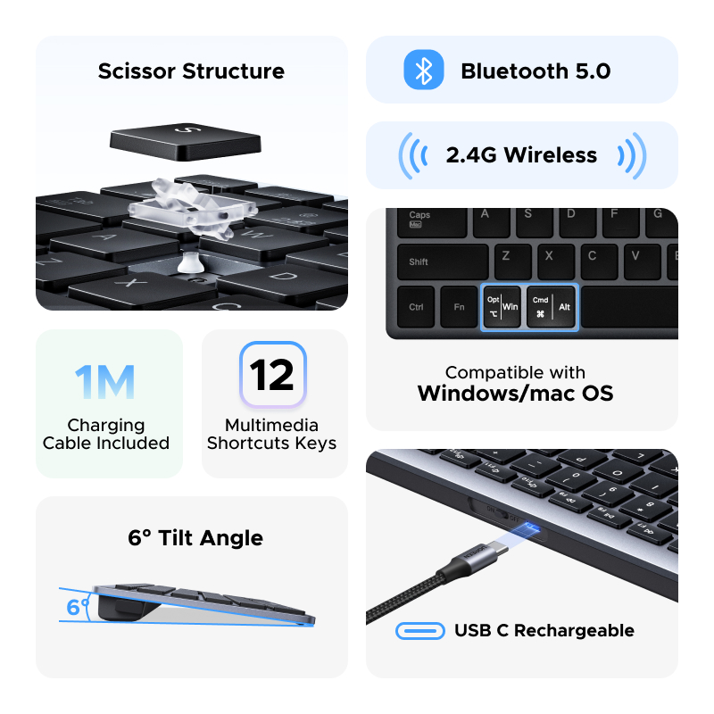 UGREEN Keyboard Wireless Bluet - Retro Gaming Mac ulasan dan harga