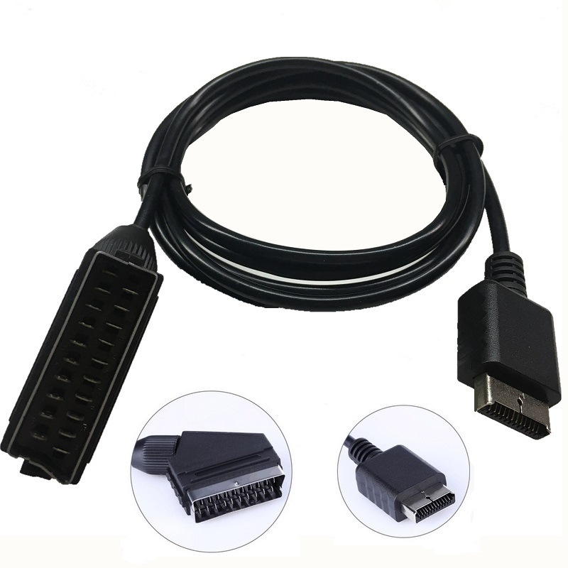 1.8M 6FT RGB SCART Console AV  - Retro Gaming Cables ulasan dan harga