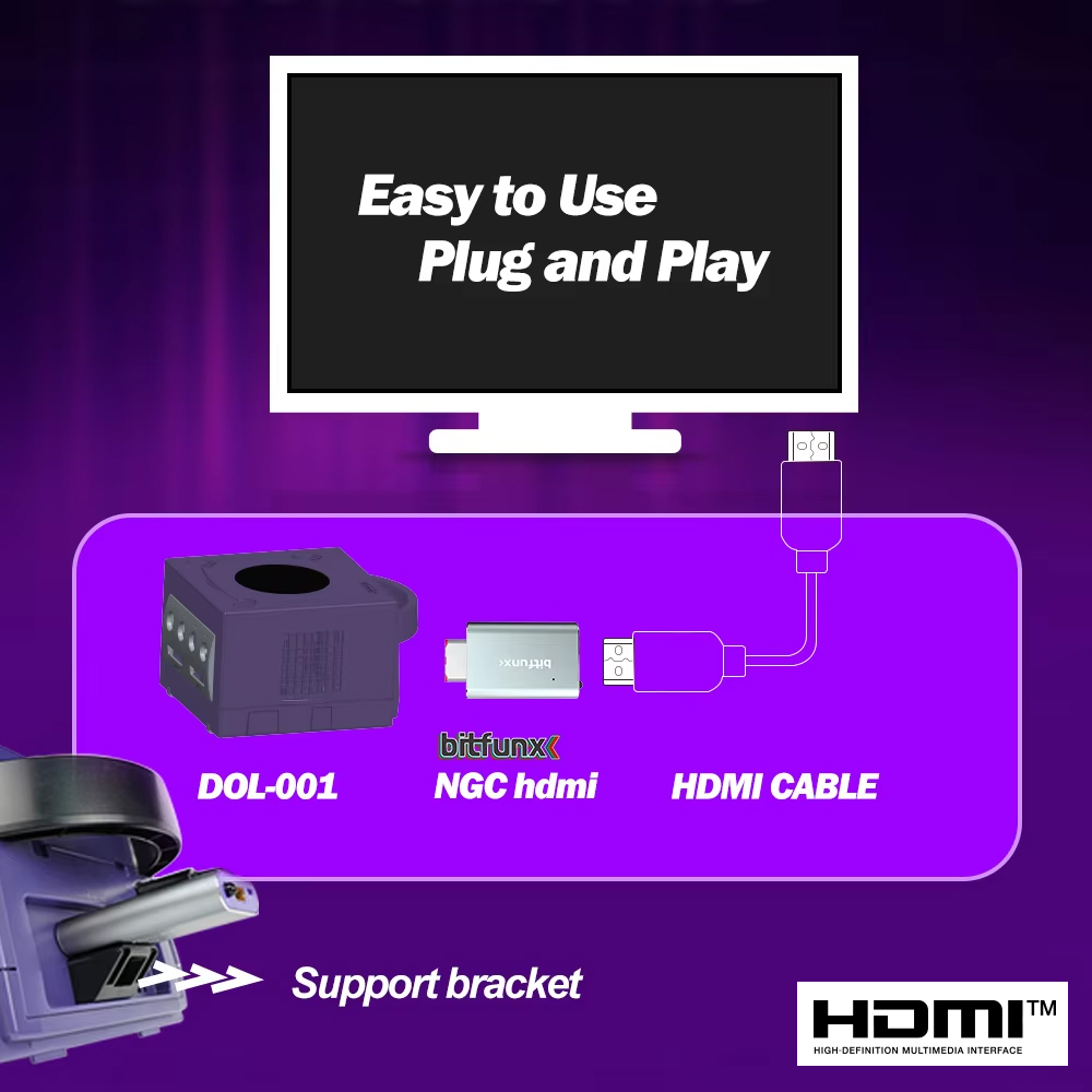 Bitfunx GC Video HDMI™ Adapter - Retro Gaming Upscaler ulasan dan harga