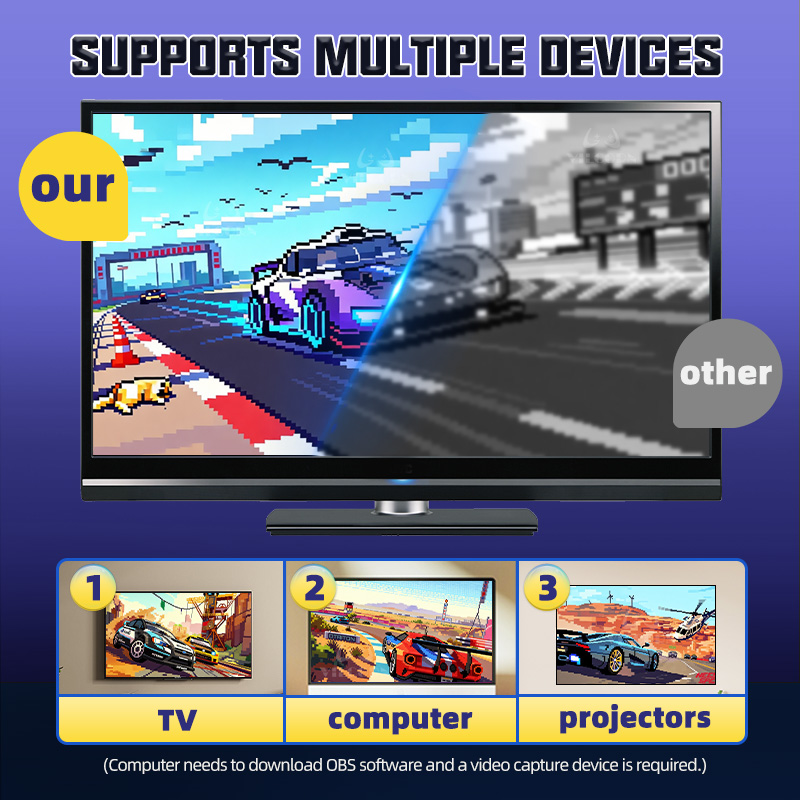 16Bit Retro Game Console 4K HD - Retro Gaming Cables ulasan dan harga