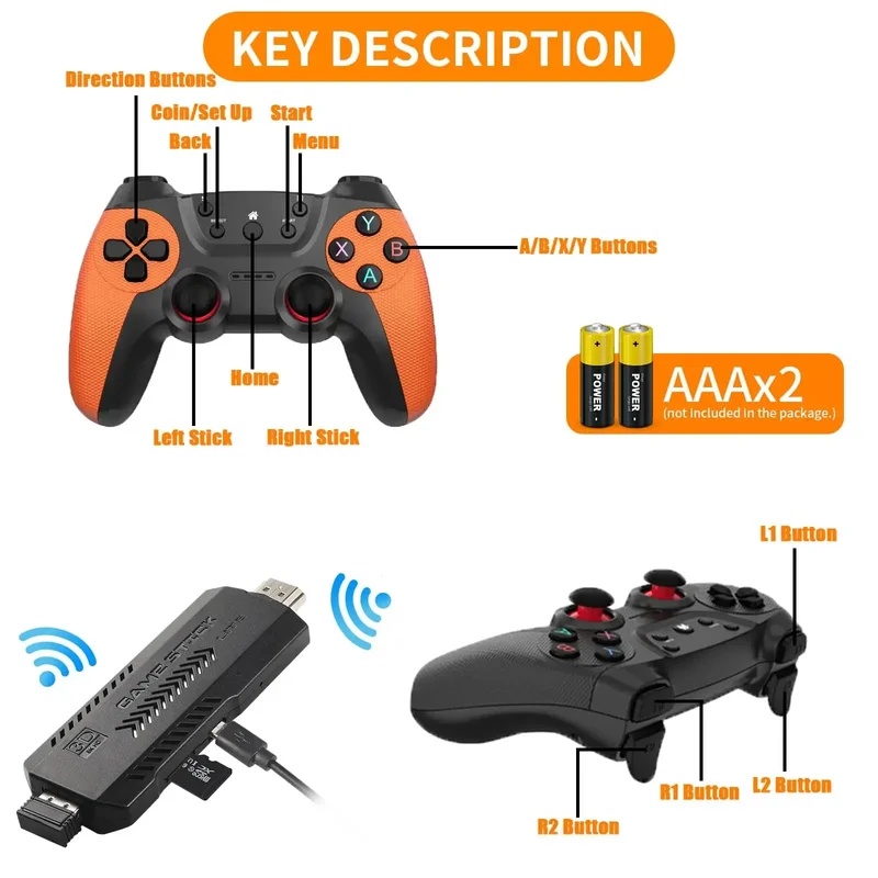 X2 Ultra Pro Retro Game Stick  - Retro Gaming Gif ulasan dan harga