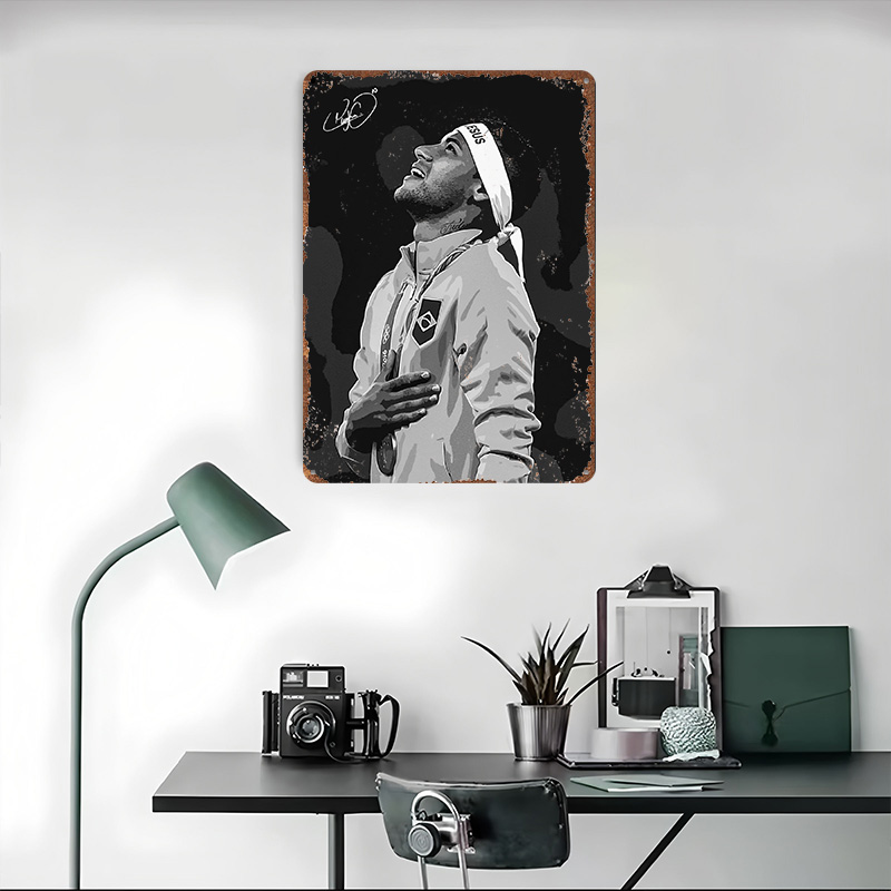 Neymar Jr. Portrait Poster Cus - Retro Gaming Desk ulasan dan harga