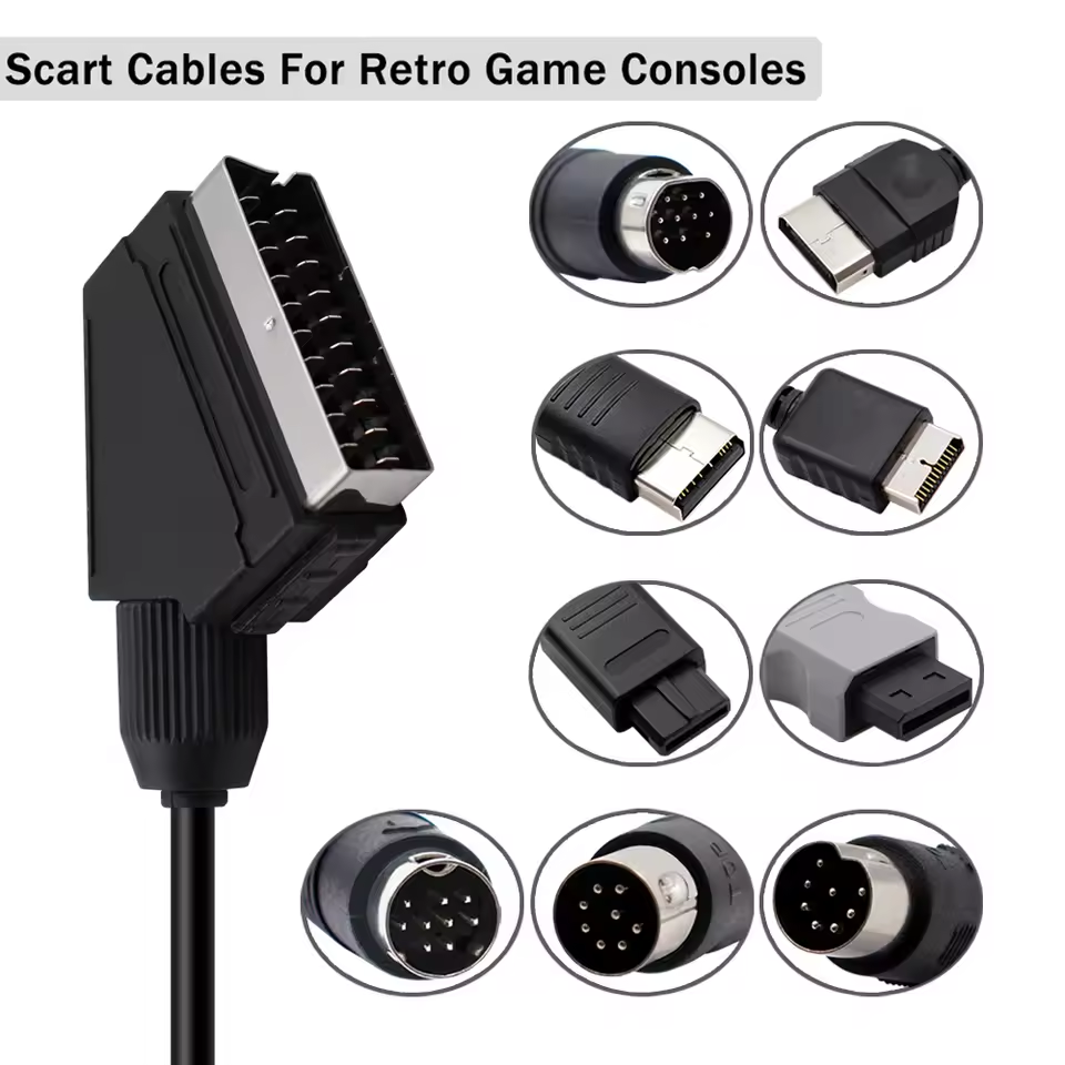 RGB Scart Cable For SEGA Dream - Retro Gaming Cables ulasan dan harga