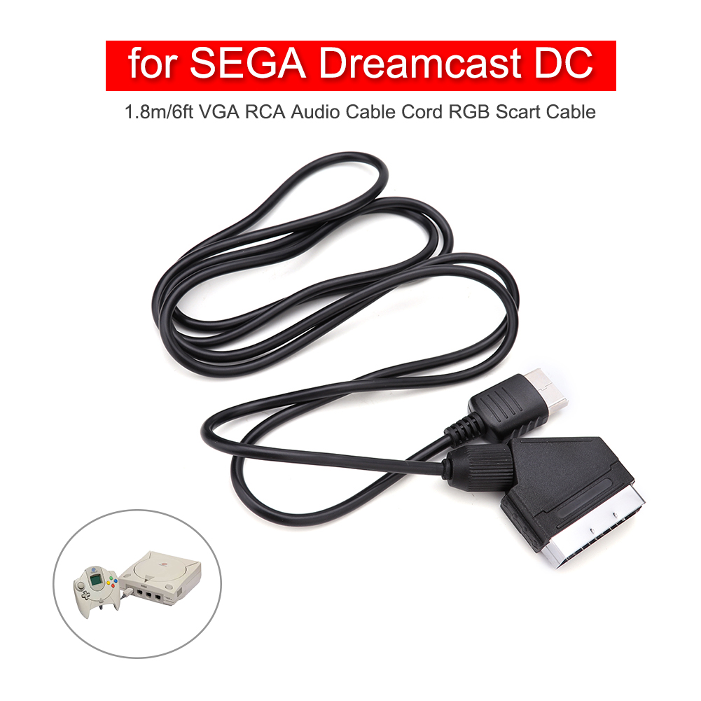 RGB Scart Cable For SEGA Dream - Retro Gaming Cables ulasan dan harga