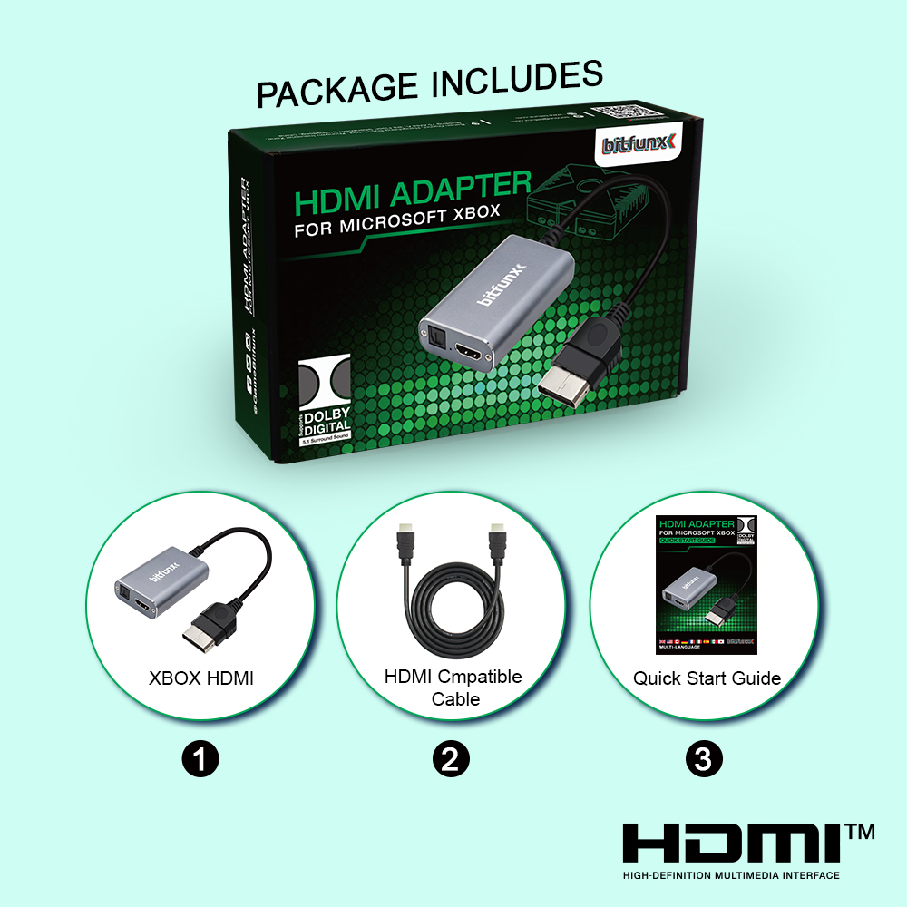 Bitfunx HDMI™ Adapter for XBOX - Retro Gaming Xbox ulasan dan harga