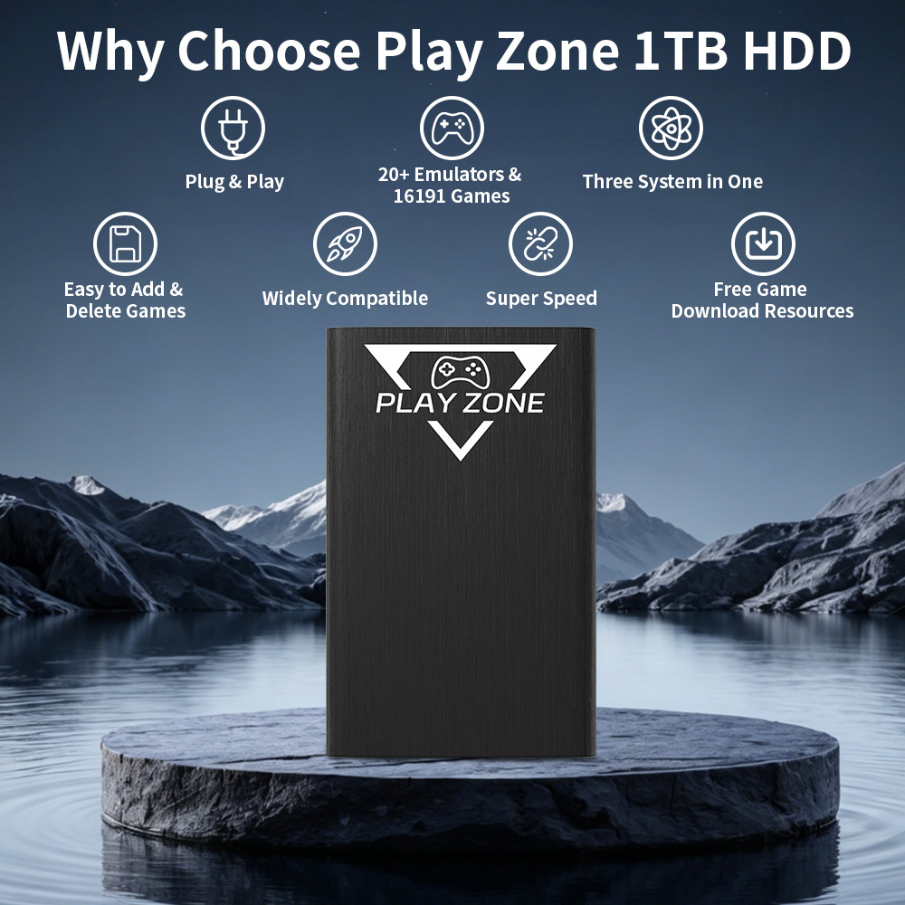 Play Zone 1TB Portable Gaming  - Retro Gaming Xbox ulasan dan harga