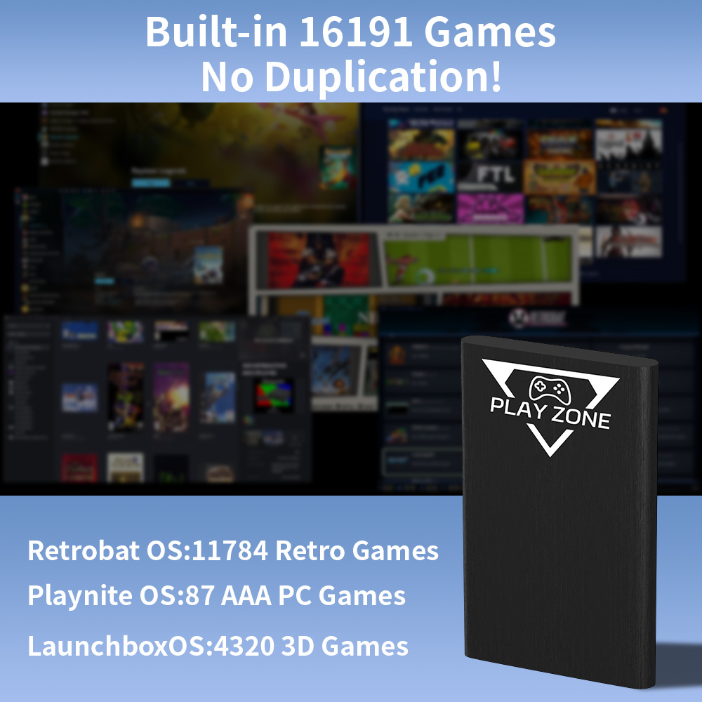 Play Zone 1TB Portable Gaming  - Retro Gaming Xbox ulasan dan harga