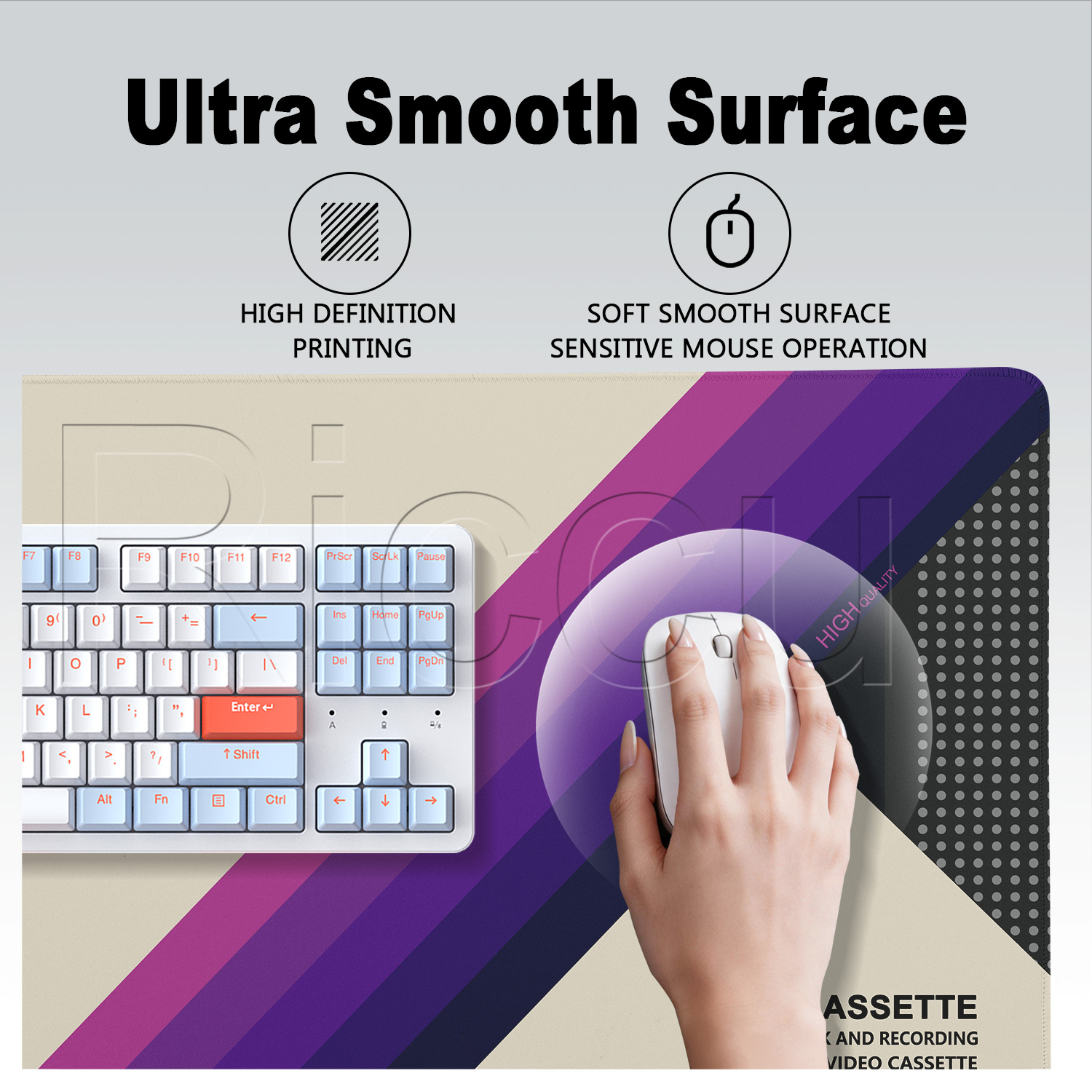 Mouse Pad HD Printing Retro VH - Retro Gaming Desk ulasan dan harga