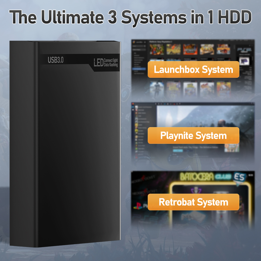 500G Retro Gaming HDD Video Ga - Retro Gaming Xbox ulasan dan harga