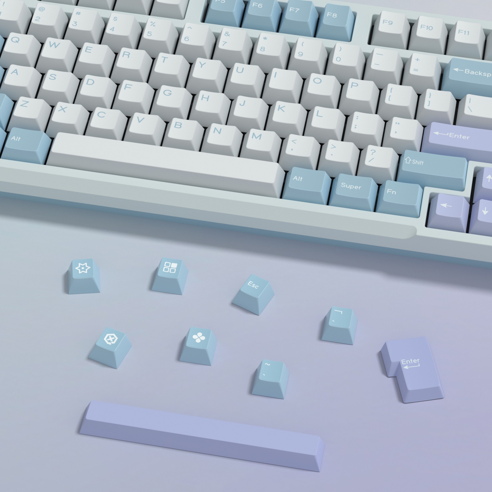 KBDiy GMK Illusion Keycap Cher - Retro Gaming Usb ulasan dan harga