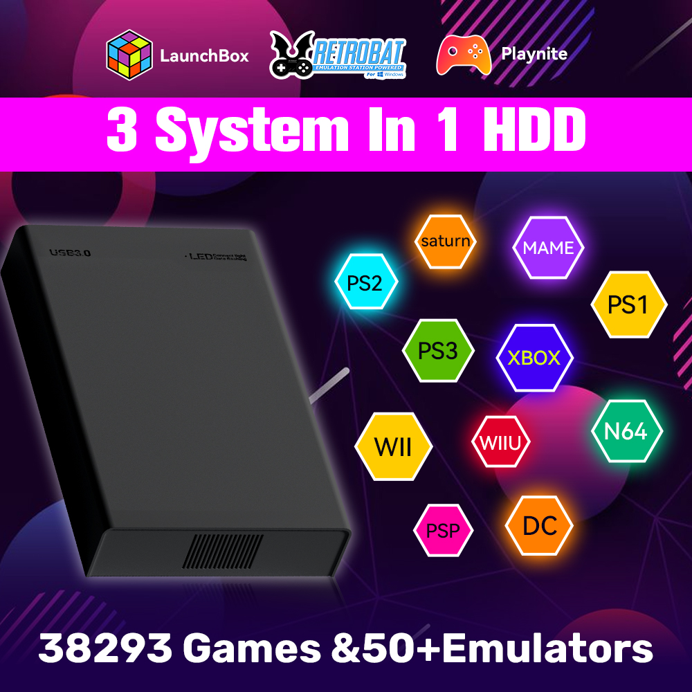500G Retro Gaming HDD Video Ga - Retro Gaming Xbox ulasan dan harga