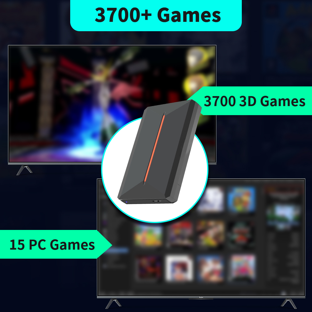 Launchbox OS 500GB Portable Ga - Retro Gaming Monitor ulasan dan harga
