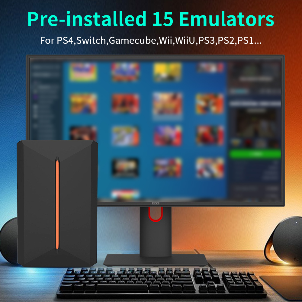 Launchbox OS 500GB Portable Ga - Retro Gaming Monitor ulasan dan harga