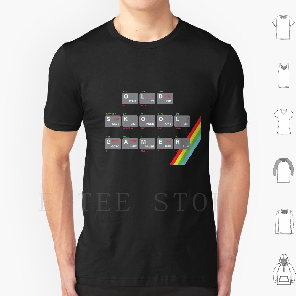 Old Skool Gamer T Shirt Cotton - Retro Gaming Zx Spectrum ulasan dan harga