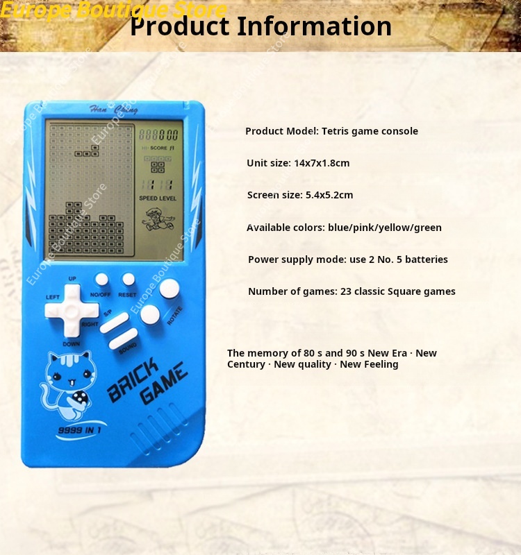 Large Screen Kids Handheld Gam - Retro Gaming Gif ulasan dan harga