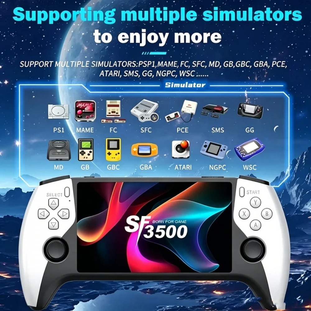 SF3500 5 inch Handheld Game Co - Retro Gaming Gif ulasan dan harga
