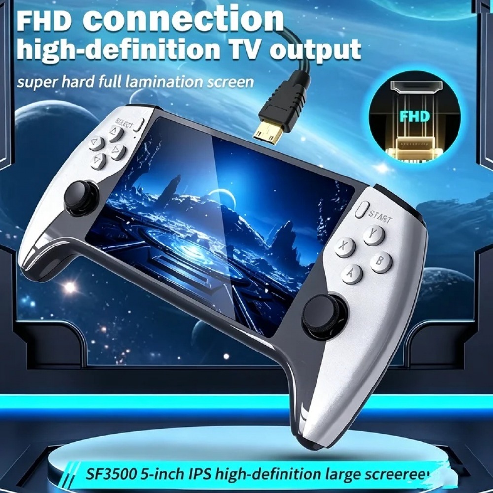 SF3500 5 inch Handheld Game Co - Retro Gaming Gif ulasan dan harga