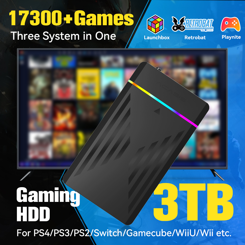 3TB Portable Gaming HDD Launch - Retro Gaming Usb ulasan dan harga